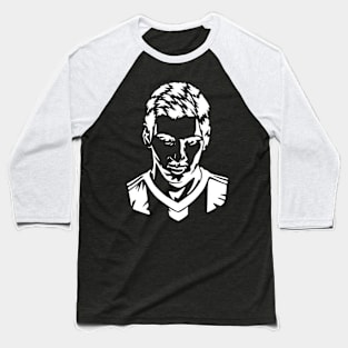 Lionel Messi Line Art Baseball T-Shirt